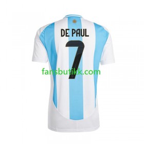 Fotballdrakt Argentina De Paul 7 Hjemmetrøye Copa America 2024 Kortermet